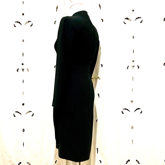 Glamorous Vintage Liz Claiborne, Wrap Dress, Black, Size 2P - Picture 5 of 7